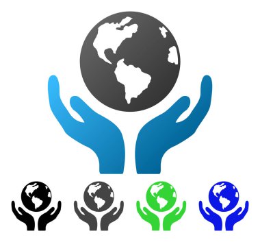 Uluslararası sigorta daire degrade simgesi