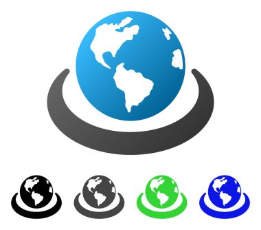 Uluslararası ağ daire degrade simgesi