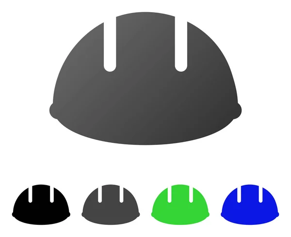 Bâtisseur casque plat dégradé Icône — Image vectorielle