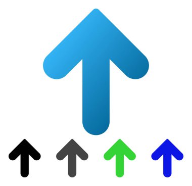 Daire degrade simgesi yukarı ok