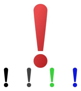 Ünlem işareti daire degrade simgesi