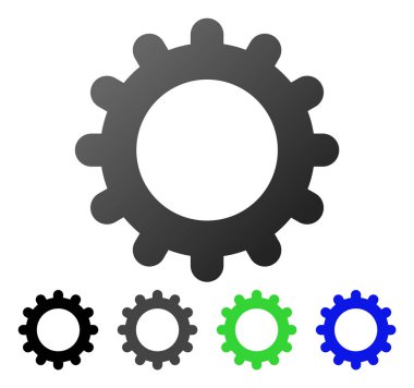 Daire degrade simgesi dişli