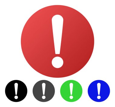 Sorun daire degrade simgesi