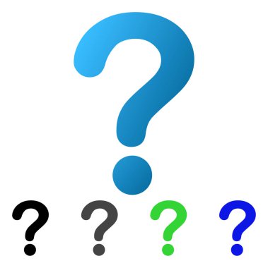 Soru daire degrade simgesi