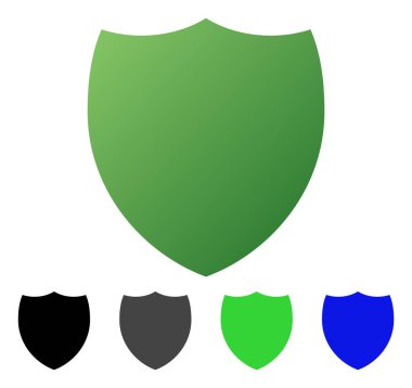 Kalkan daire degrade simgesi