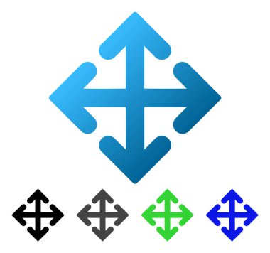 Yön türevleri daire degrade simgesi