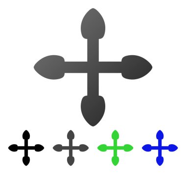 Genişletin okları daire degrade simgesi