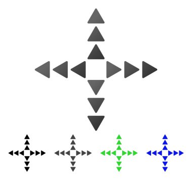 Dış yön daire degrade simgesi