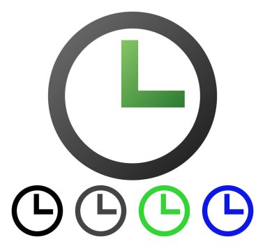 Saat daire degrade simgesi