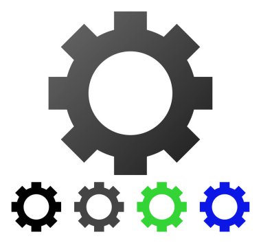 Daire degrade simgesi dişli