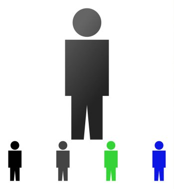 Kullanıcı düz degrade simgesi