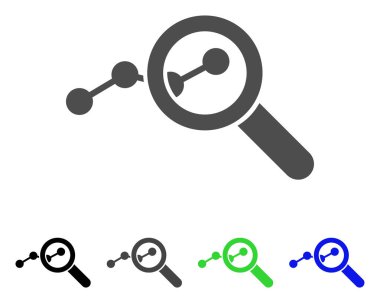 İstatistikleri düz simgesi keşfetmek