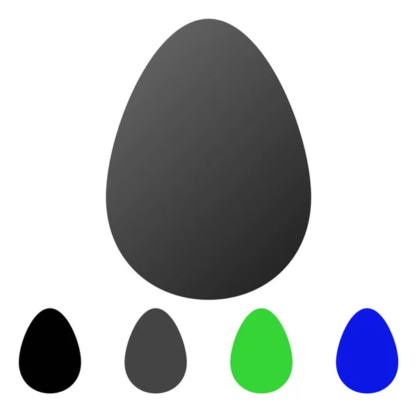 Ікона плоский градієнт яйця — стоковий вектор