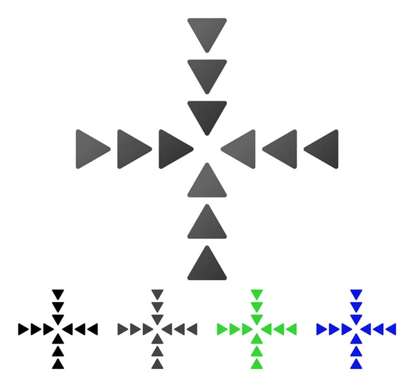 Dirección interior Flat Gradient Icon — Archivo Imágenes Vectoriales