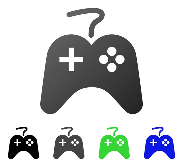 Game Controller vlakke kleurovergang pictogram — Stockvector