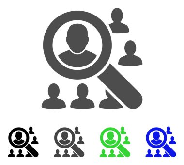 Kullanıcılar düz simgesini bulun