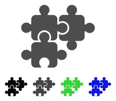 Öğeleri düz simgesi bulmaca