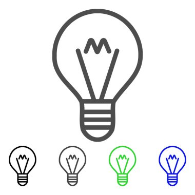 İpucu lamba düz simgesi