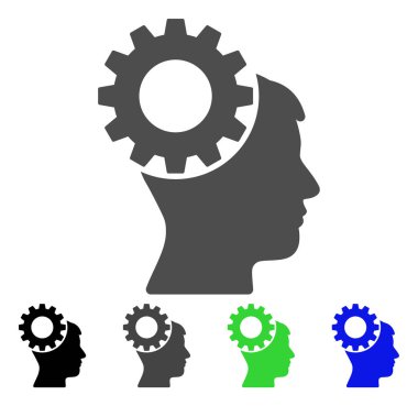 Düşünme vites düz simgesi