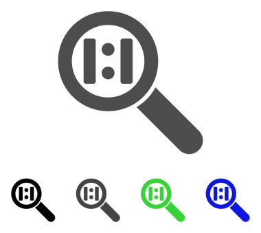 Gerçek boyut düz simgesi zoom