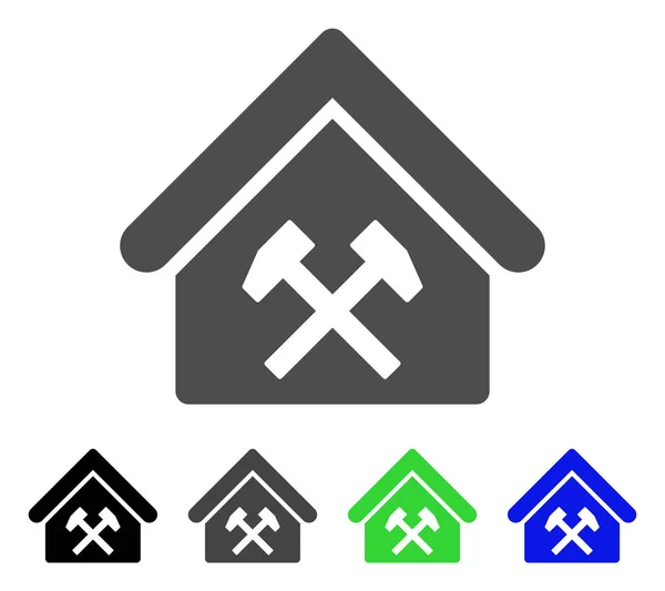 Workshop platte pictogram — Stockvector