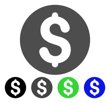 bozuk para düz simgesi