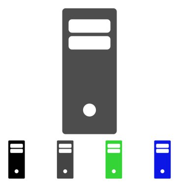 Bilgisayar Mainframe düz simgesi