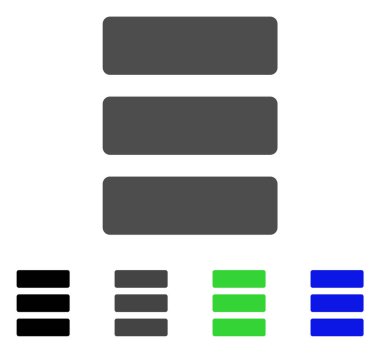 veritabanı düz simgesi