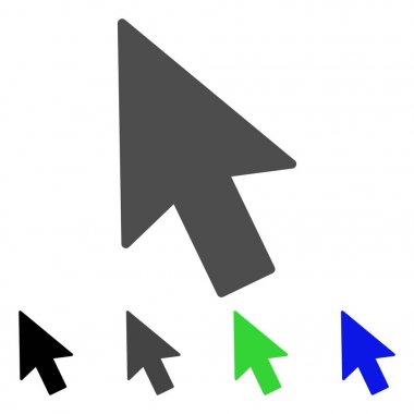 fare imleci düz simgesi