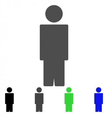 kişi düz simgesi
