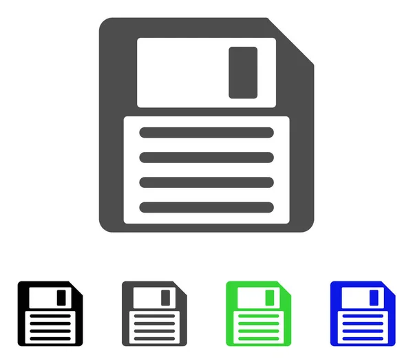 Plochá ikona diskety — Stockový vektor