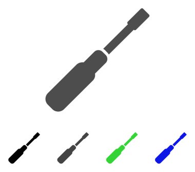 Tornavida düz simgesi