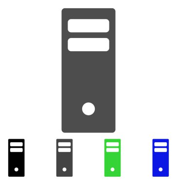 Sunucu ana düz simgesi