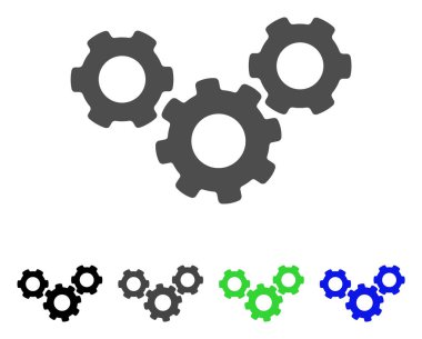 Sistem vites düz simgesi