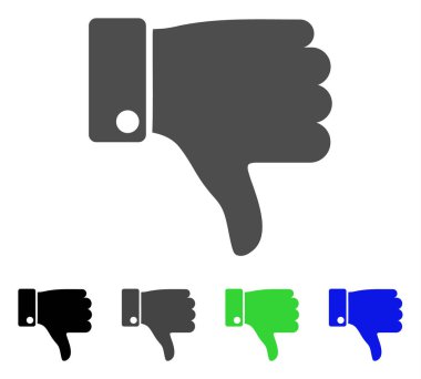 Başparmak düz simgesi