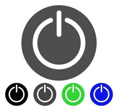 Güç düz simgesi açmak