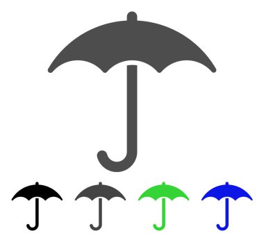 Şemsiye Düz Simgesi