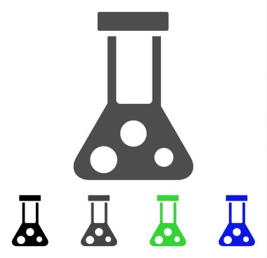 Kimyasal Flask düz simgesi