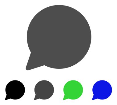 İpucu balonu düz simgesi