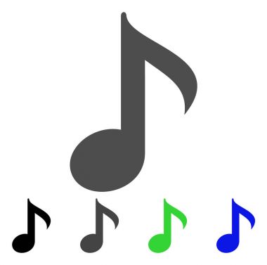 müzik notu düz simgesi