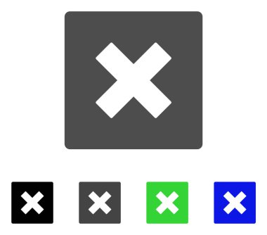 düz simgesi kapatın