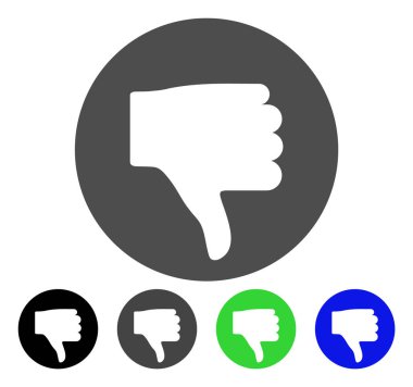 Başparmak düz simgesi