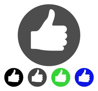 Başparmak yukarı düz simgesi