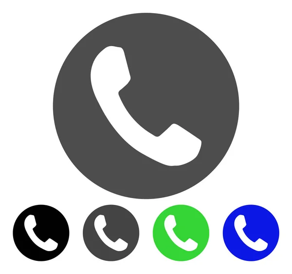 Phone Number Flat Icon — Stock Vector