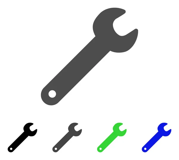 Spanner icono plano — Vector de stock