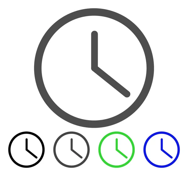 Reloj Icono plano — Archivo Imágenes Vectoriales