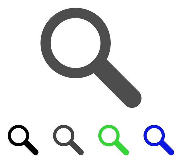 Outil de recherche Icône plate — Image vectorielle