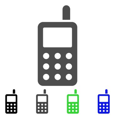 Cep telefonu düz simgesi