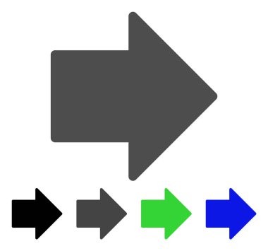 düz simgesini sağ ok