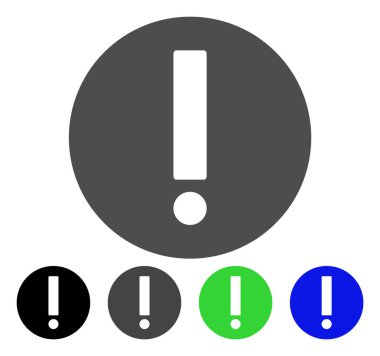 Düz ünlem işareti simgesi